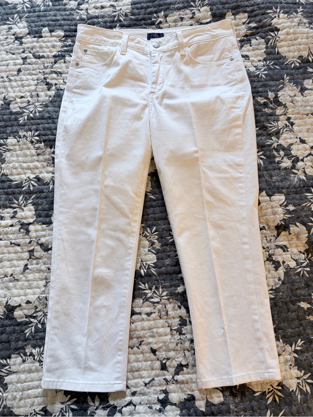 NYDJ White Crop Jeans